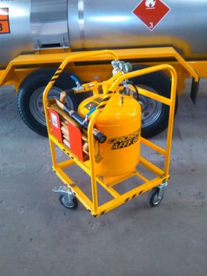 fire trailer foam prevents combine and equipment fires 7
